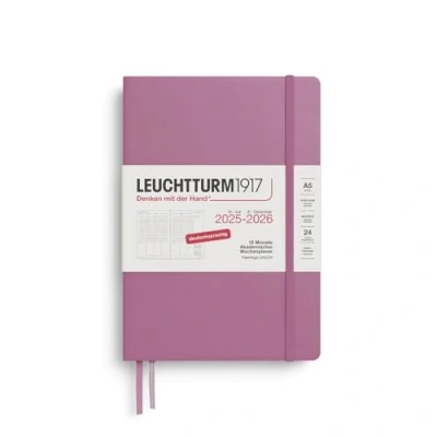 Abbildung von LEUCHTTURM1917 372635 Akademischer Wochenplaner Medium (A5) 2026, 18 Monate 07.2025 12.2026, Hardcover, Dusty Rose, Deutsch