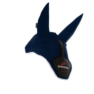 Abbildung von Zandona Fliegenhaube Soundless Ear Bonnet Navy/Schw Vollblut