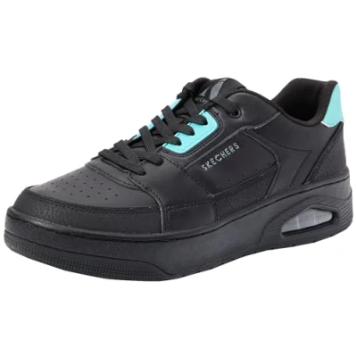 Abbildung von Skechers Damen UNO Court Sneaker, Schwarz, 39 EU
