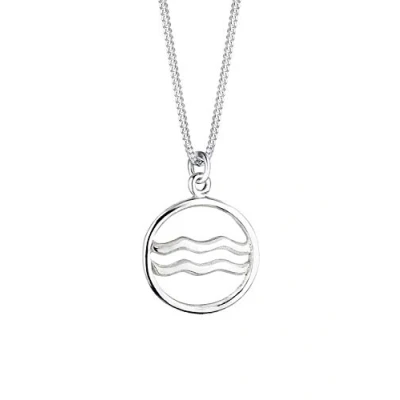 Abbildung von Elli Damen Kette mit Anhänger Sternzeichen Wassermann 925 Sterling Silber 01503812_45 45cm Länge