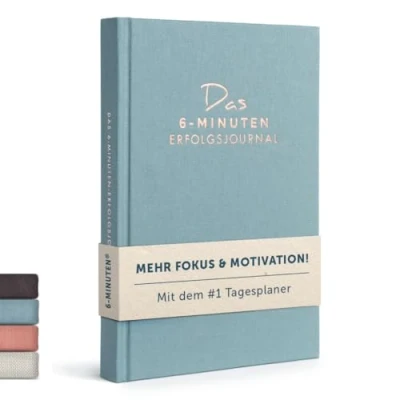 Abbildung von 6 Minuten Tagebuch Erfolgsjournal Der #1 Tagesplaner für mehr Motivation &amp; Erfolg Undatiertes Journal Buch Mit Journaling gelassener fokussierter Ziele erreichen