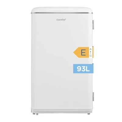 Abbildung von Comfee&#039; RCD93WH2EURT(E) Kleiner Kühler, 93 Liter, Retro Design, Mini Fridge Table, verstellbare Thermostat, Silent, geeignet für Zuhause, Büro und Hotel, Weiß