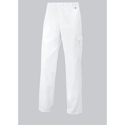 Abbildung von BP 1646 400 21 2XLn Unisex Hose, mit Gummizug in der Taille, 215,00 g/m² Stoffmischung, weiß,
