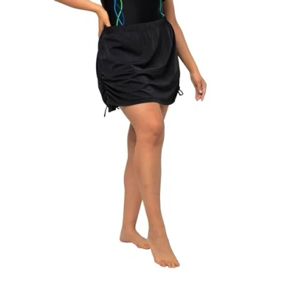 Abbildung von Ulla Popken Beach Skirt Strandaccessoire, Damen, Größe: 50, Black
