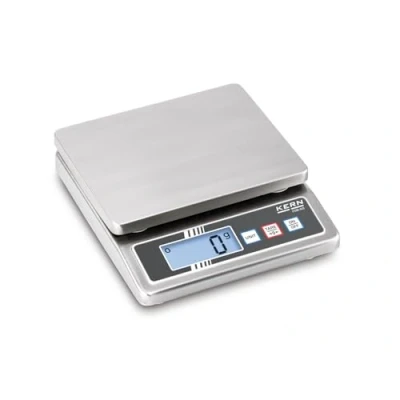 Abbildung von Kern &amp; Sohn Tischwaage FOB 5K 3NS (Wägebereich: 5 kg, Ablesbarkeit: 1 g, rostfrei, glatte Oberfläche, rutschfreies Aufstellen, hohe Mobilität)