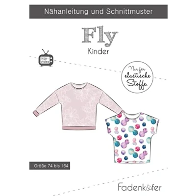 Abbildung von Papierschnittmuster Fly Kinder