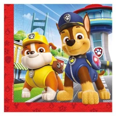 Abbildung von Paw Patrol 20 Servietten Rescue Heroes