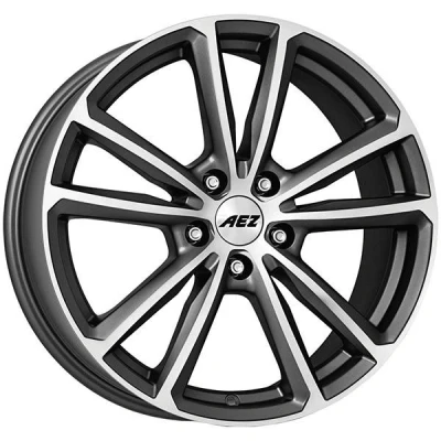 Abbildung von AEZ 5 loch 19Zoll 112mm Alufelge tioga titan Antraciet ATO9K8GP39E Felge 8Zoll 39mm 66.6mm AUDI: A4 B9 Avant, A6 C7 Avant