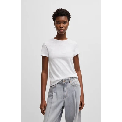 Abbildung von BOSS C ESLA Tshirt basic, Damen, Größe: Small, Weiß null