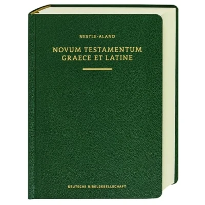 Abbildung von Novum Testamentum Graece et Latine (Nestle Aland): Griechischer Text: (28. Aufl., 3. korr. Druck); Lateinischer ... científicas de la Deutsche Bibelgesellschaft)
