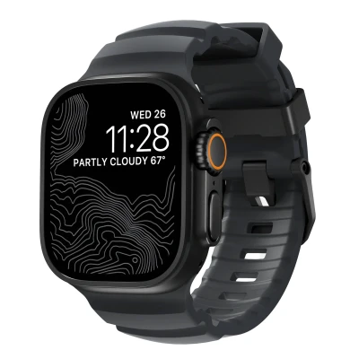 Abbildung von Nomad Rocky Point Band Apple Watch 42mm / 44mm 45mm 49mm Storm Connector Black NM014803858