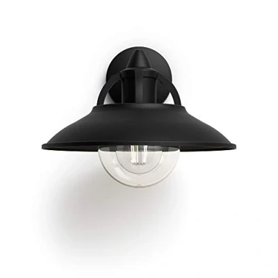 Abbildung von Philips myGarden Cormorant Aussenwandleuchte, 42W, ohne Leuchtmittel, schwarz