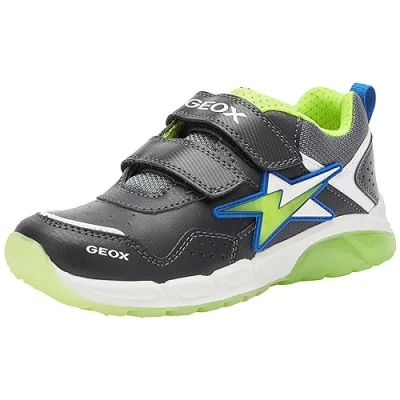 Abbildung von Geox J SPAZIALE Boy Sneaker, Black/Lime, 35 EU