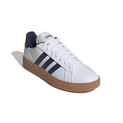 Abbildung von adidas Herren Grand Court Base 2.0 Shoes Schuhe, FTWR White/Dark Blue/Collegiate Green