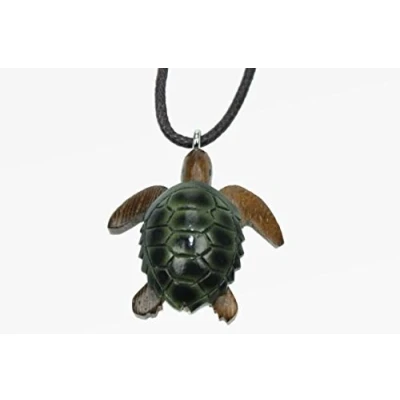 Abbildung von Unbekannt Kette Schildkröte Holzanhänger Ketten Modeschmuck Holzkette Schildkröten Tier Tiere