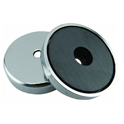 Abbildung von Rundmagnet 36 x 7 mm bis 7,2 kg Power Magnet rund super stark verchromt