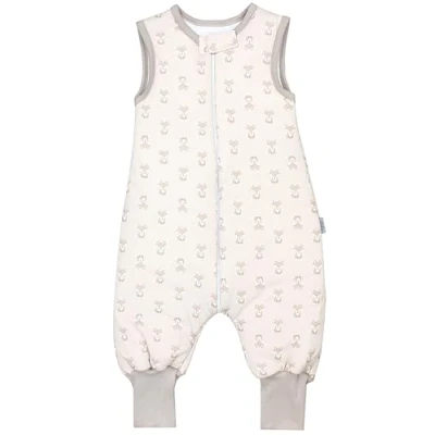 Abbildung von TupTam Baby Schlafsack mit Füßen Ganzjahresschlafsack OEKO TEX zertifizierte Materialien 2,5 TOG, Farbe: Füchse/Beige, Größe: 104 110