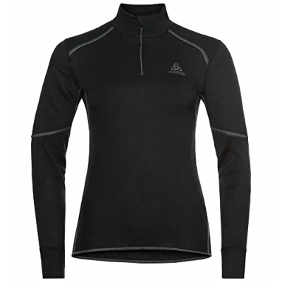Abbildung von Odlo Damen Funktionsunterwäsche Langarm Shirt mit Reißverschluss ACTIVE X WARM ECO, black, XL
