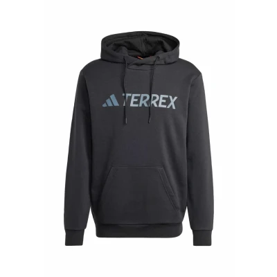 Abbildung von Adidas Terrex Multi Large LOGO Kapuzenpullover, Herren, Größe: Small, Black