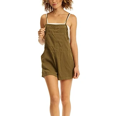 Abbildung von Billabong Women&#039;s Out N About Short Overall Casual, Sage, Large