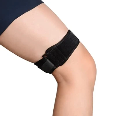 Abbildung von supregear Patella Kniebandage, Einstellbare Iliotibial, Knie, Oberschenkel, Hüft und ITB Syndrom Kompressionswickelstütze, Atmungsaktive Osgood Schlatters Stabilisatororthese für Männer Frauen