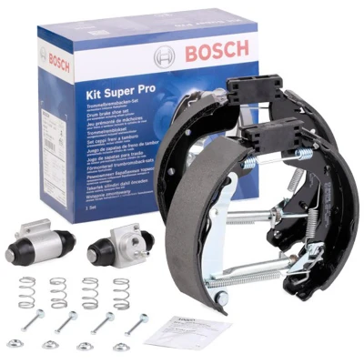 Abbildung von BOSCH 0 204 114 630 Bremsensatz, Trommelbremse mit Zubehör, Radbremszylinder OPEL: Corsa C Hatchback
