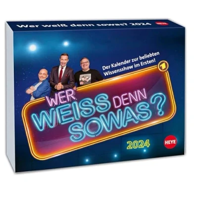 Abbildung von Wer weiß denn sowas? Tagesabreißkalender 2024. Kultiger Wissens Kalender 2024 mit Kai Pflaume. Tischkalender, Abreißkalender für jeden Tag. Auch zum Aufhängen.