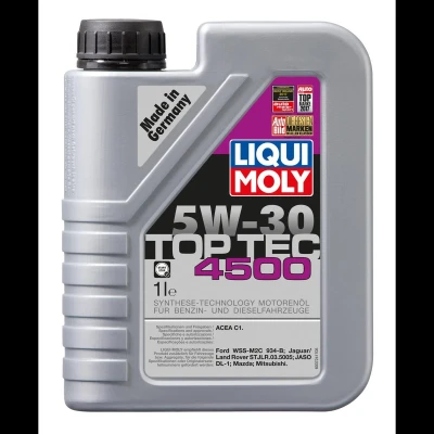 Abbildung von Liqui Moly Top Tec 4500 5W 30 1l Motoröl 3724 LAND ROVER: Discovery 4, Defender Off Road, Range Rover Evoque, JAGUAR: XF Saloon, F Pace, Sportbrake
