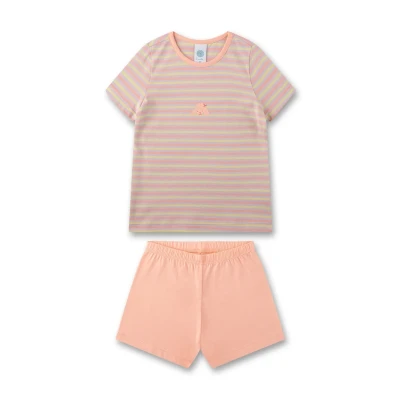 Abbildung von Sanetta Mädchen Schlafanzug kurz orange Hochwertiger und bequemer aus Baumwolle für Mädchen. Pyjamaset 116