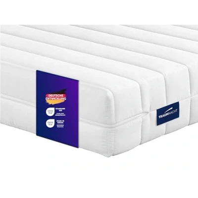 Abbildung von Traumnacht Easy Comfort 2 in 1 Duo orthopädische 7 Zonen Komfortschaummatratze, Härtegrad und 3, Öko Tex Zertifiziert 80 x 200 cm, Höhe 11 produziert nach deutschem Qualitätsstandard
