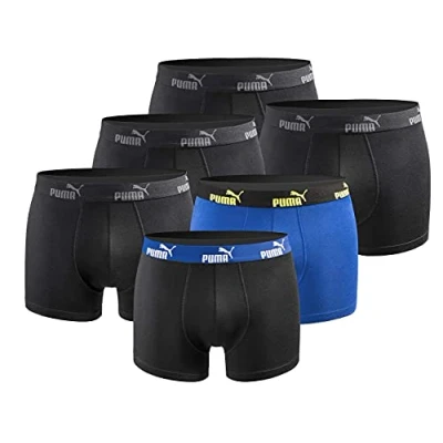 Abbildung von PUMA Herren Boxershort Limited Statement Edition 6er Pack Black Blue Yellow New Gr. M