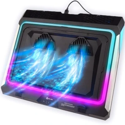 Abbildung von KLIM Mistral Laptop Kühler NEU 2024 Leistungsstarker Turbo Ventilator (4500 U/min) Gummiring Dichtung für maximale Leistung Vermeide Überhitzung und schütze Dein Gaming Notebook 15 17 Zoll