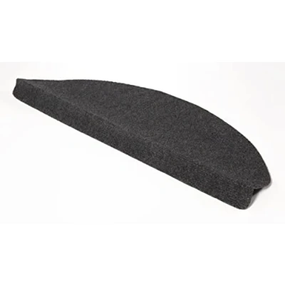 Abbildung von andiamo Stufenmatte Paris Treppenstufen Matten selbstklebend Treppenteppich 15er Set Stufenmatten innen als Schutz für die Treppe vor Kratzern und Abnutzung 23 x 65 cm anthrazit