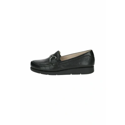 Abbildung von CAPRICE Damen Slipper aus Leder mit Keilabsatz, Schwarz (Black Nappa), 40 EU
