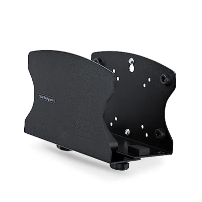 Abbildung von StarTech.com PC Wandhalterung, für Computer bis zu 18 kg, werkzeuglos Verstellbare Breite (50 200 mm), Wandmontage Mini PC/Tower, Wand /Schreibtischhalterung (2NS CPU WALL MOUNT)