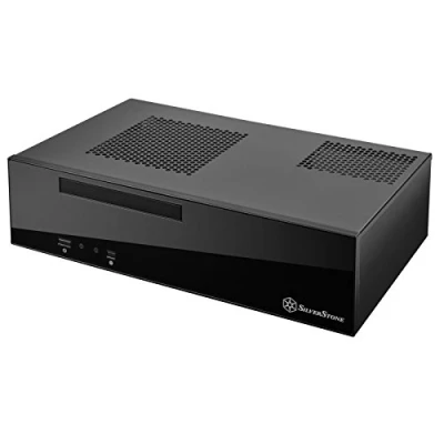 Abbildung von SilverStone SST ML09B Milo Mini ITX kompaktes HTPC Desktop Gehäuse, schwarz