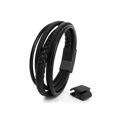 Abbildung von Akitsune PAX Armband, Herren, Größe: 18cm, Schwarz