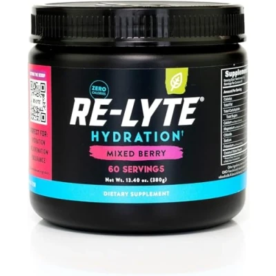 Abbildung von Redmond Re Lyte HYDRATION Drink Mix MIXED BERRY LARGE, 380g Dose Elektrolytepulver, zuckerfrei, mit echtem Real Salt und über 60 wichtigen Mineralstoffen &amp; Spurenelementen