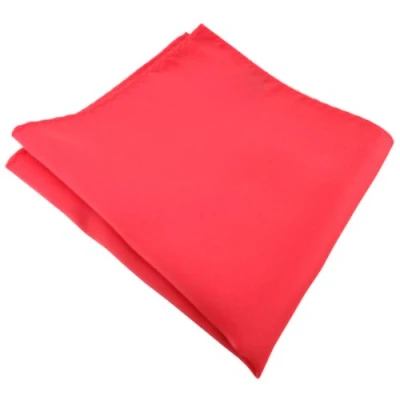 Abbildung von TigerTie Designer Einstecktuch in rot rosé lachsrot einfarbig uni