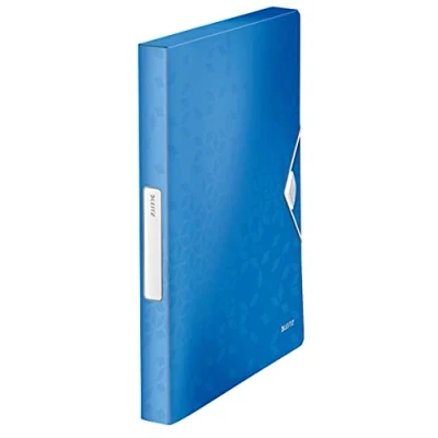 Abbildung von Leitz 46290036 Ablagebox WOW, A4, PP, 30 mm, blau metallic