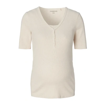 Abbildung von Noppies Still Renate Nachtwäsche Shirt, Damen, Größe: XS/S, Oatmeal