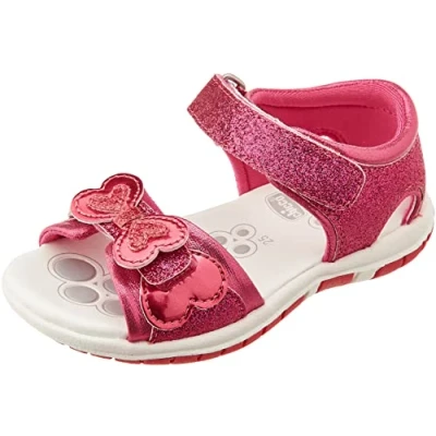 Abbildung von Chicco, Sandalen met Dubbele Klittenband Fuchsia, Comfortabel, Lichtgewicht, Flexibel en Atmungsaktive, Mädchen, Entworfen in Italien