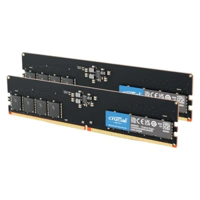 Abbildung von Crucial DDR5 RAM 128GB Kit (2x64GB) 5600MHz CL46, PC Computer Arbeitsspeicher, Intel XMP 3.0 / AMD EXPO, Hochleistungs CT2K64G56C46U5
