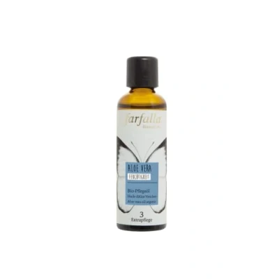 Abbildung von farfalla Aloe Vera Bio Pflegeöl 75ml Feuchtigkeitsspendend Für Trockene &amp; Reife Haut Hautpflegeöl mit Sonnenblumenöl 100% zertifizierte Naturkosmetik