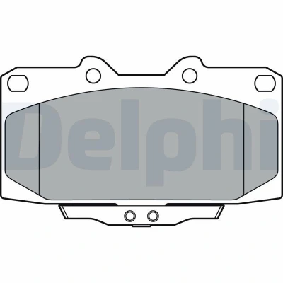 Abbildung von DELPHI LP3409 Bremsbelagsatz mit akustischer Verschleißwarnung ohne Anti Quietsch Blech Zubehör TOYOTA: Yaris III Hatchback