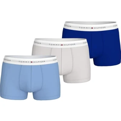 Abbildung von Tommy Hilfiger Signature Trunk 3 PACK Panties, Herren, Größe: XXL, Visual blu/light coast/wedge blu