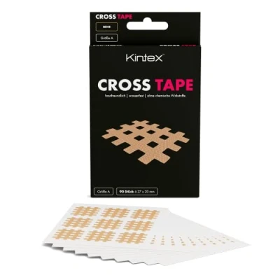 Abbildung von Kintex Cross Tape, ABC, 3 Farben und Größen, Tapes, Akupunkturpflaster, Gittertape, Tape Pflaster, Kinesiologie Crosstapes