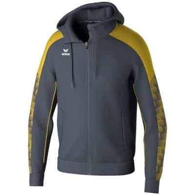 Abbildung von Erima Herren EVO STAR Trainingsjacke mit Kapuze (1032405), slate grey/gelb, L