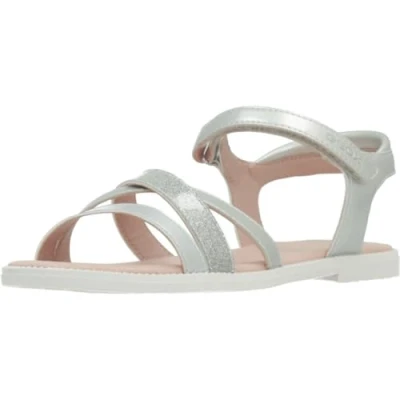 Abbildung von Geox Jungen Mädchen J Karly Girl Sandal, Silver, 24 EU