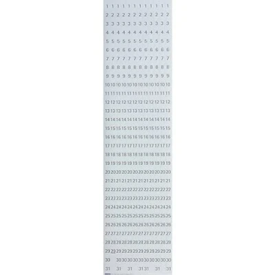 Abbildung von Franken GmbH DS1203A Datumstreifen für JK1203, 191 x 695 mm, magnetisch, weiß